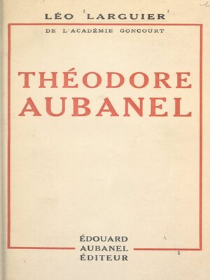 cover image of Théodore Aubanel